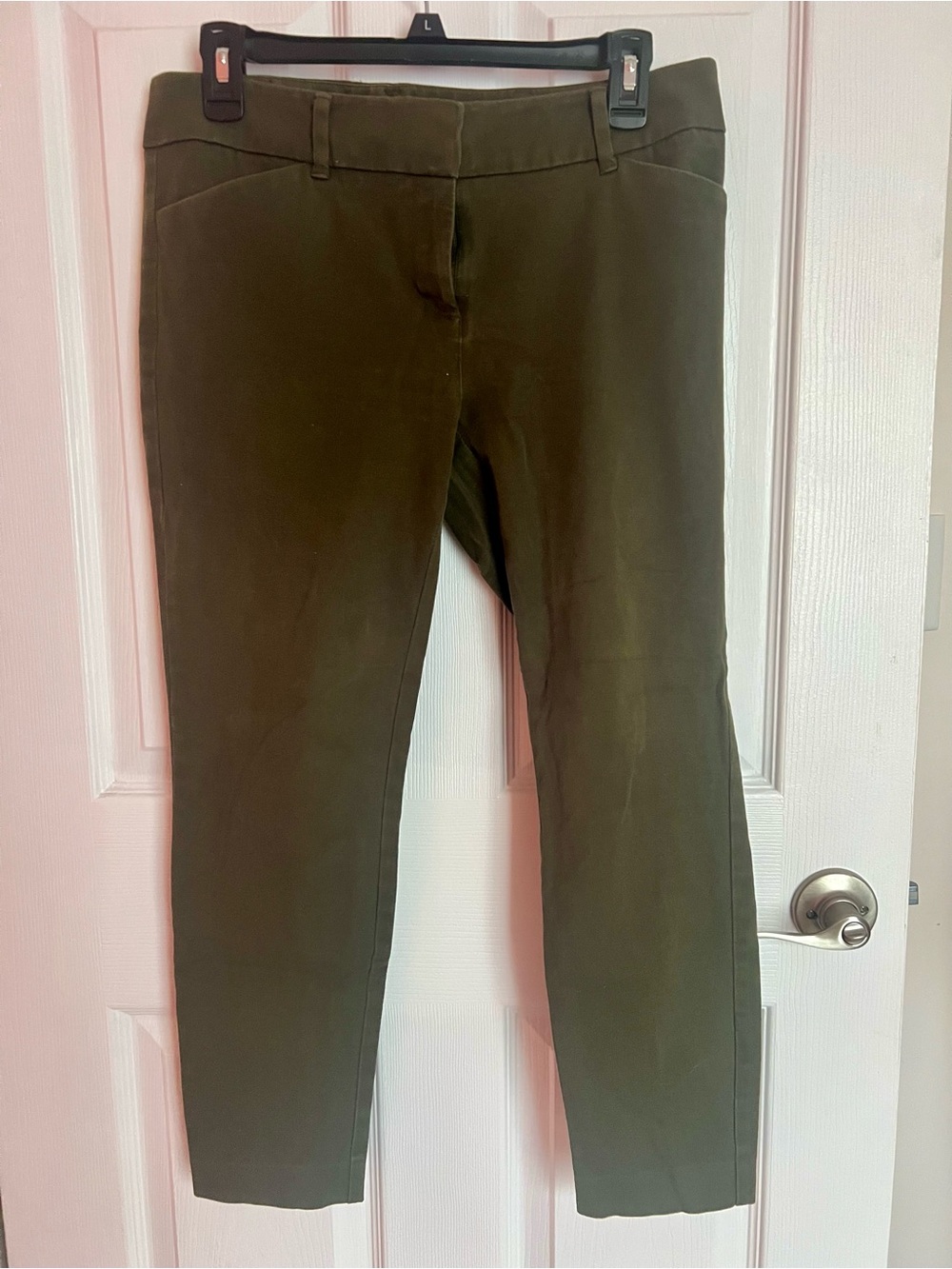 New York & Company Olive Skinny Stretch Pants